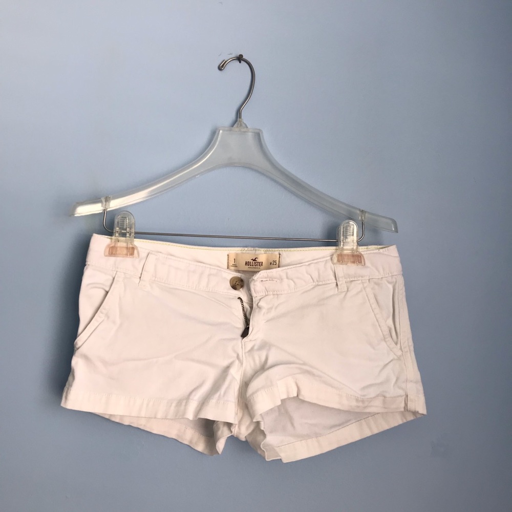 white jean shorts